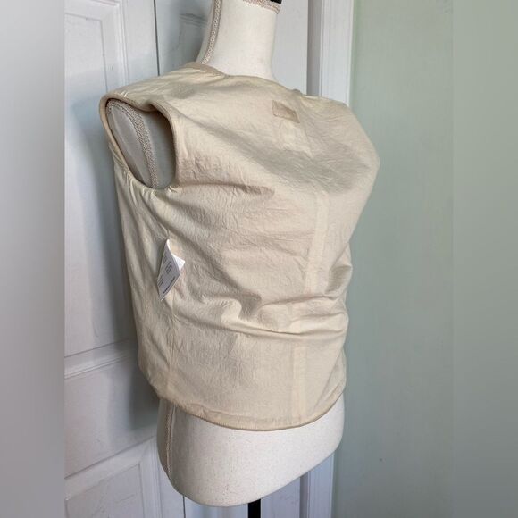 Vintage Burberry Designer Classic Cream Colored Top - Picture 11 of 15